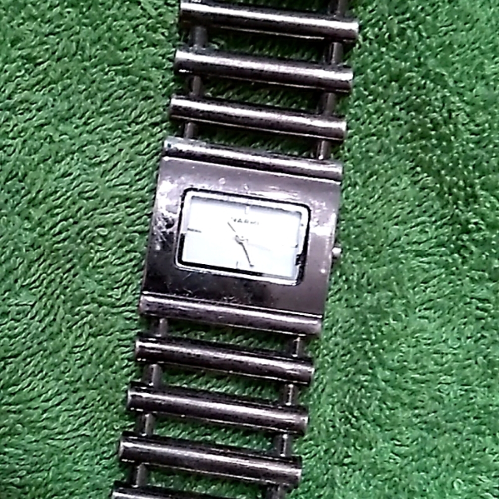 A women's bracelet watch.